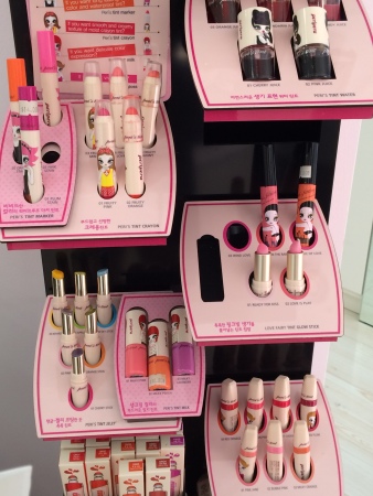 Peripera lip products.  Some great pastel and neon colors!